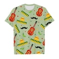 thumbnail image 1 of Hihipz Toddler Boys Mexican Fiesta 3D Print Tee Crew Neck Short Sleeve T-Shirt Trendy Graphic Tshirt, 1 of 4