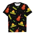 thumbnail image 1 of Hihipz Toddler Boys Mexican Fiesta 3D Print Tee Crew Neck Short Sleeve T-Shirt Trendy Graphic Tshirt, 1 of 4