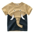 thumbnail image 1 of Hihipz Toddler Boys Tees Short Sleeve Animal Graphic Crewneck Casual Comfortable Tee Shirts,Sizes 1-2, 1 of 7