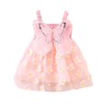 thumbnail image 1 of Hihipz Toddler Girls Dresses Sleeveless Sling Colorful Bow Mesh Tutu Dress Kids Girls Formal Elegant Party Princess Dresses,6 -12 Months, 1 of 3