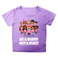 thumbnail image 1 of Hihipz Toddler Girls Graphic Tee Anti Bullying Cartoon Print Short Sleeve T-Shirt Kindness Cute Tshirt, 1 of 4