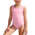 thumbnail image 1 of Hihipz Toddler Girls One Piece Swim Suits Solid Color Round Neck Sleeveless Quick Dry Bathing Suit, 1 of 4