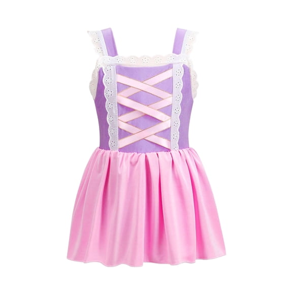 Hihipz Toddler Girls One Piece Swimsuit Princess Style Lace Quick Dry Resort Holiday Swimming Suits
