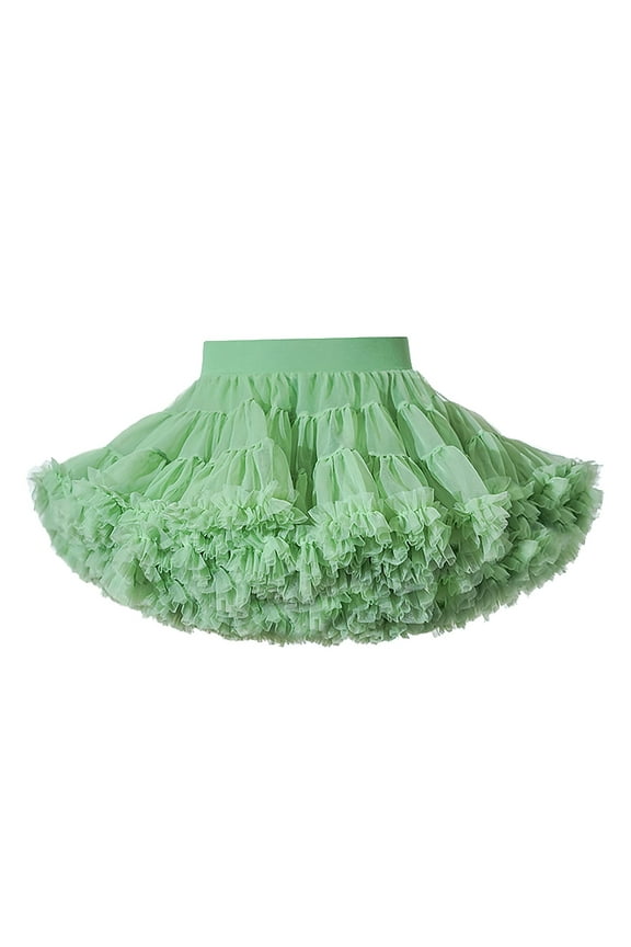 Toddler Girls Skirts Soft Bowknot Tulle Tutu Skirt Carnival Party Layered Cake Princess Mini Skirt