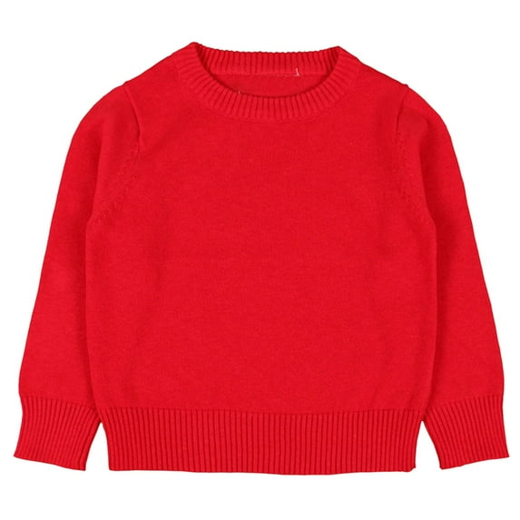 Hihipz Toddler Girls Solid Pullover Knit Sweater Basic Warm Candy Base Layer Tops,Sizes 3-4