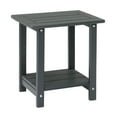 thumbnail image 1 of HiiKaa 2-Tier Adirondack Square Side Table,17" HDPE Outdoor Side Tables, Weather Resistant End Table for Patio, Backyard,Pool,Indoor Companion,Beach (Gray), 1 of 7