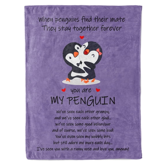 HiiKaa Best Romantic Gifts for Her or Him-Wedding Anniversary Throw Blanket,Birthday Gifts for Boyfriend or Girlfriend,Wedding Gifts for Couples Wife Husband,60*50"