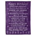 thumbnail image 1 of HiiKaa Birthday Gifts for Women/Men/Her/Him,Friendship Blanket Purple 60x50",Happy Birthday Decorations Throw Blanket,Bday Gifts for Women Unique,Best Birthday Gift Ideas, 1 of 8