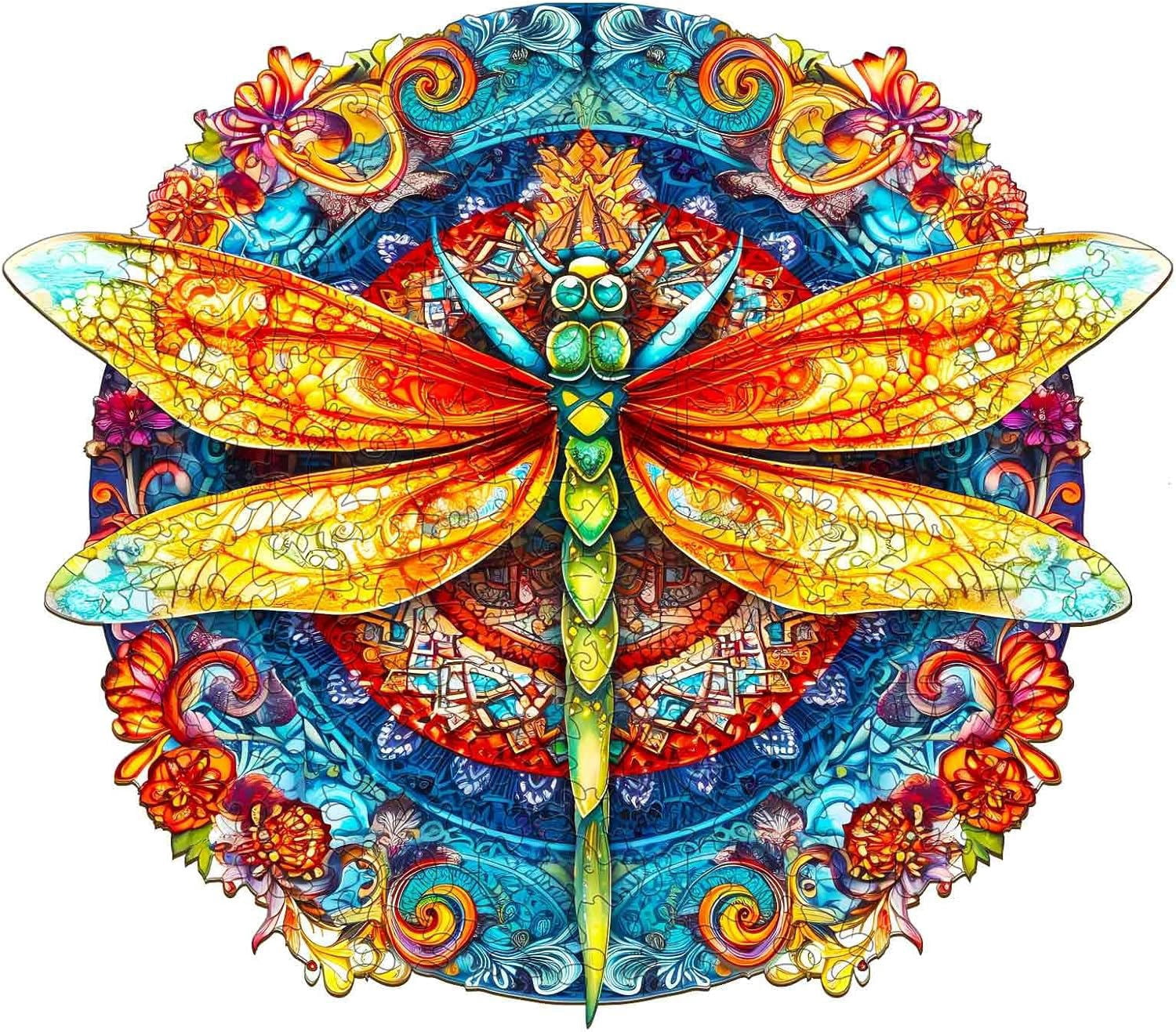 365RUSTIC Wooden Jigsaw Puzzle For Adults - 200 Pieces, Animal Shapes, 11.8x8.2 Inches