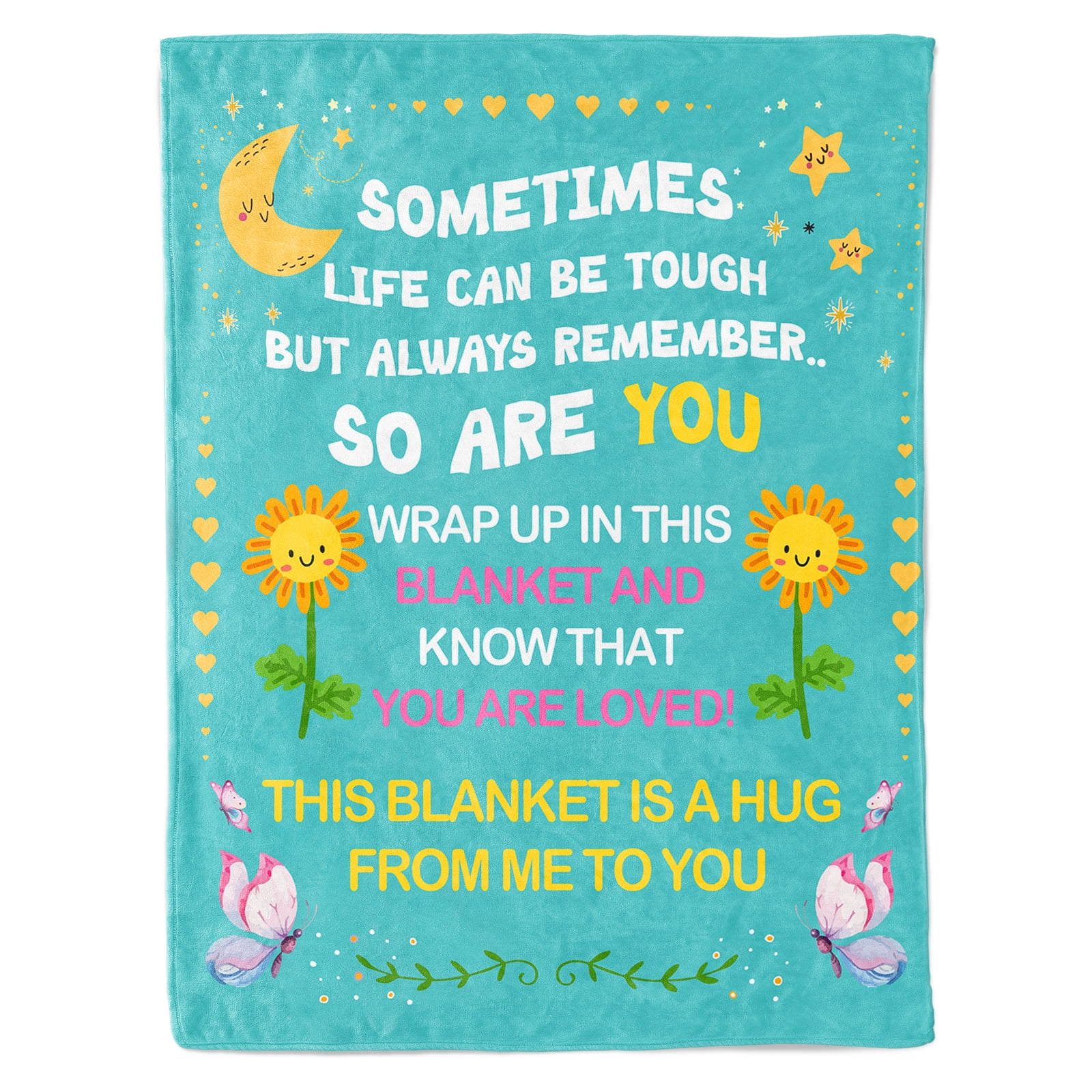 Get Well Soon Gift Blanket For Women & Men - Soft Flannel Recovery Blanket After Surgery, Illness, Or Hospital Stay (60x50 Inches)