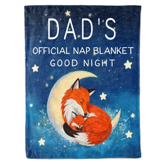 HiiKaa Gifts for Dad from Daughter or Son,Dad Birthday Gifts Blanket,Dad Gifts for Christmas,Father's Day,Thanksgiving,Fluffy Blanket for Dad, 50 x 60 in