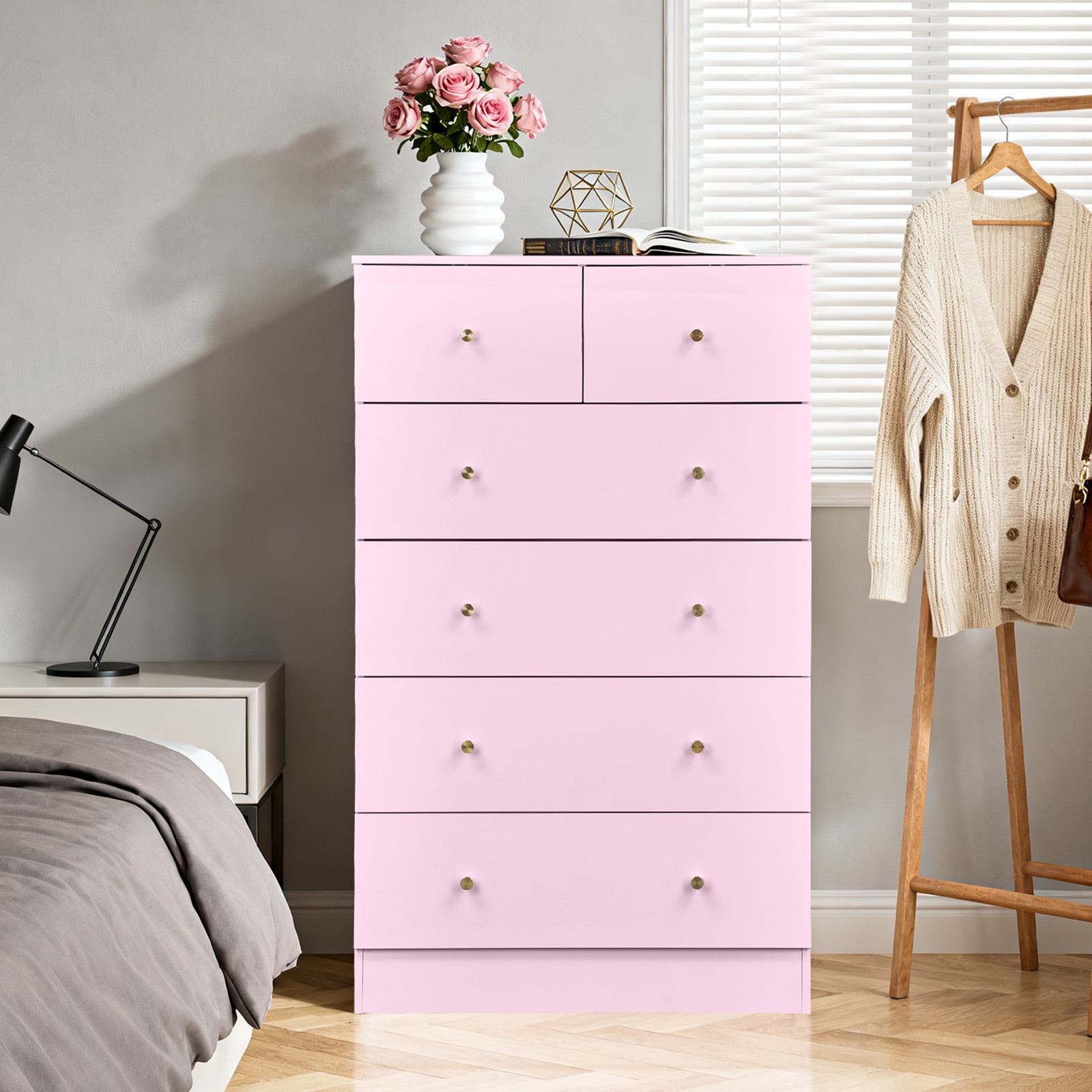 tall pink dresser Chelsea 5-Drawer Tall Dresser