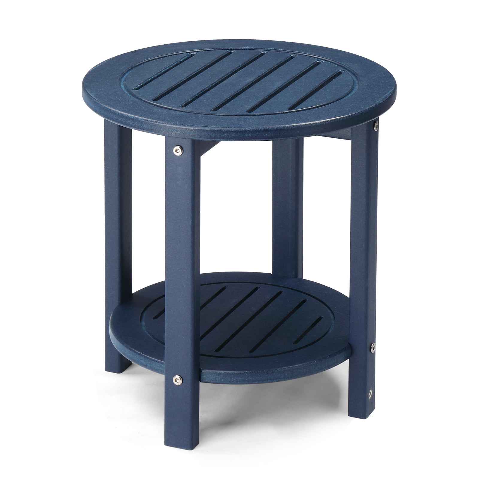 HiiKaa Round Outdoor Side Table Adirondack Tables,16in Chairside End ...