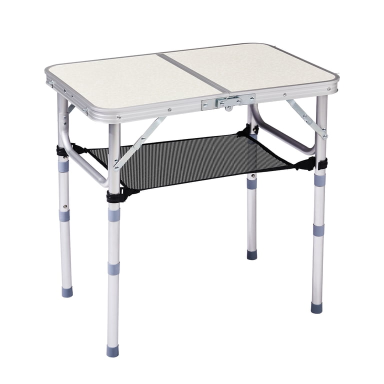 HiiKaa Small Folding Table,2FT Lightweight Portable Aluminum