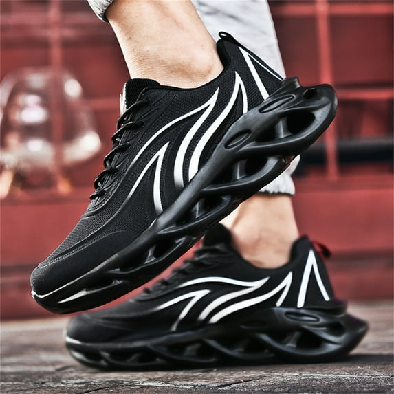 Hiigy Men's Breathable Running Sports Walking Shoes