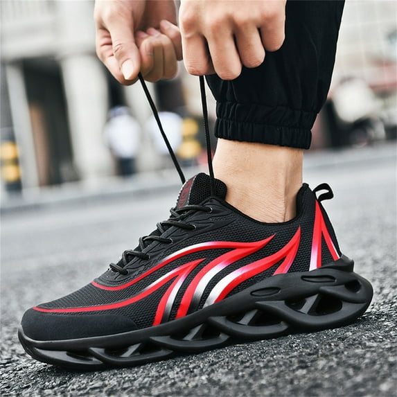 Hiigy Men's Breathable Running Sports Walking Shoes