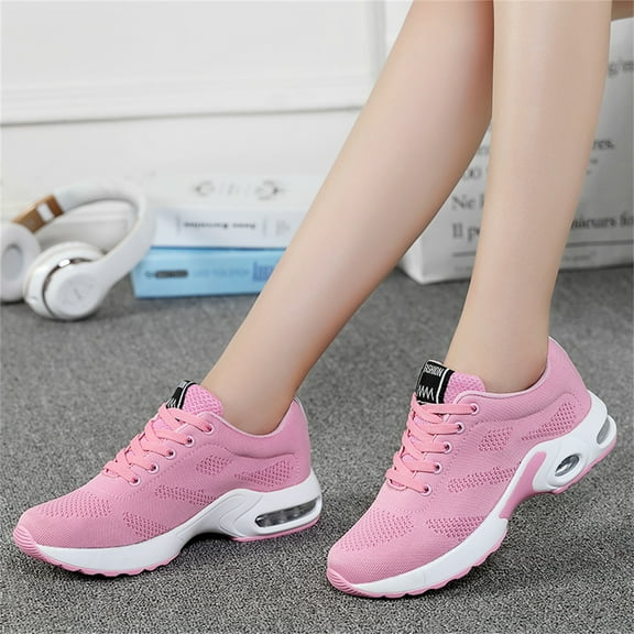 Hiigy Women's Light Walking Sneaker Air Cushion Sports Running Fashion Shoes