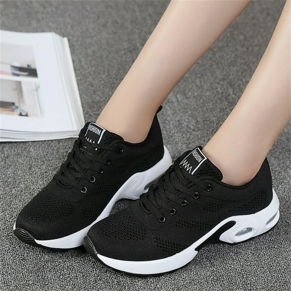 Hiigy Women's Light Walking Sneaker Air Cushion Sports Running Fashion Shoes