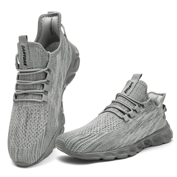 Hiigyl Men's Shoes Casual Sneakers Breathable Running Shoes Outdoor Fitness Walking Shoes Light Sports Shoes Slip On