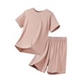 thumbnail image 1 of Hiijoy Big Boy Summer Outfits Unisex Short Sleeve Sports Tshirt Shorts Set, Sizes 11-12Y, 1 of 4