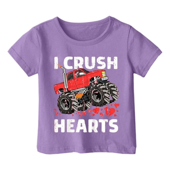 Hiijoy Big Boys Graphic T Shirt Short Sleeve Summer Casual T-Shirt Tee, Sizes 1-13