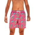 thumbnail image 1 of Hiijoy Big Boys Hawaii Beach Shorts Pineapple Print Drawstring Active Shorts, Sizes 9-10Y, 1 of 6