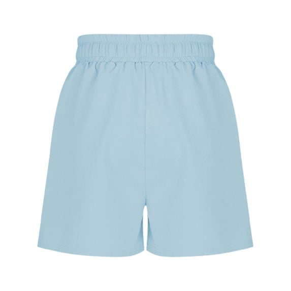 Hiijoy Big Boys Lightweight Elastic Waist Shorts Comfortable Solid Plain Shorts, Sizes 7-8Y
