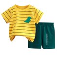 thumbnail image 1 of Hiijoy Big Boys Summer Outfits Casual Short Sleeve T-Shirt Shorts Set, Sizes 7-8Y, 1 of 6