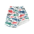 thumbnail image 1 of Hiijoy Big Boys Swimming Trunks Shark Print Compression Liner Stretch Board Shorts, Sizes 10-12Y, 1 of 3