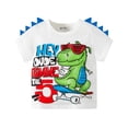 thumbnail image 1 of Hiijoy Big Boys T-Shirt Dinosaur Print Short Sleeve Cotton T Shirt, Sizes 7-8Y, 1 of 2