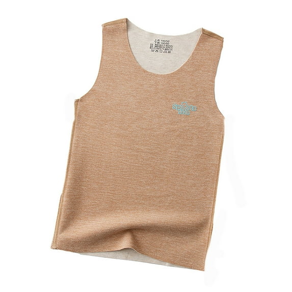 Hiijoy Big Boys Tank Tops Seamless Warm Sleeveless Shirt Casual Children's Undershirt