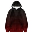 thumbnail image 1 of Hiijoy Big Girl's Hoodie Gradient Hooded Sweatshirt Casual Loose Pullover Top with Pocket, 1 of 3