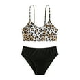 thumbnail image 1 of Hiijoy Big Girls Bikini Swimsuit Leopard Bathing Suit Beach Swimwear, 2-Piece, Sizes 13-14 T, 1 of 1