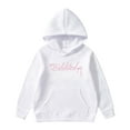 thumbnail image 1 of Hiijoy Big Girls Casual Active Hoodie Letter Print Pullover Hooded Sweatshirt, Sizes 3-14, 1 of 6