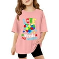 thumbnail image 1 of Hiijoy Big Girls Casual Loose T-Shirt Letter Graphic Short Sleeved T Shirt, Sizes 3-14, 1 of 7