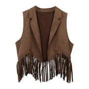 Brown Fringe Vest