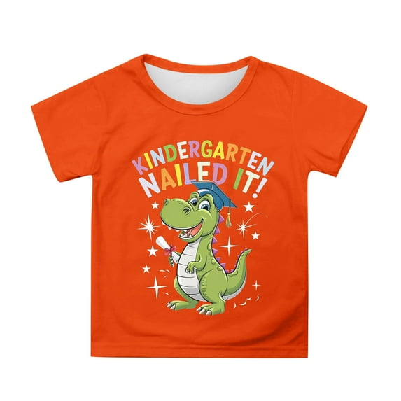 Hiijoy Big Girls Graduation Graphic Tee Short Sleeve Crewneck T-Shirt Top, Sizes 3-13