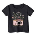 thumbnail image 1 of Hiijoy Big Girls Graphic T-Shirt Short Sleeve Crewneck T Shirt, Sizes 1-14, 1 of 3
