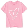 thumbnail image 1 of Hiijoy Big Girls Graphic T-Shirt Short Sleeve Round Neck T-Shirt Tee Top, Sizes 1-13, 1 of 2