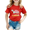thumbnail image 1 of Hiijoy Big Girls Graphic T-Shirt Short Sleeve Crewneck T Shirt Summer Casual Tee Shirt, 1 of 3