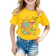 thumbnail image 1 of Hiijoy Big Girls Last Day of School Tshirt Letter Print Short Sleeve Loose Soft T Shirt, 1 of 3