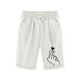 thumbnail image 1 of Hiijoy Big Girls Pull-On French Terry Shorts Graphic Knee-Length Shorts, Sizes 12-13Y, 1 of 3