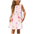 thumbnail image 1 of Hiijoy Big Girls Sundress Sleeveless Summer Dress Casual A-Line Dress, Sizes 18M-14Y, 1 of 4