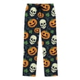 thumbnail image 1 of Hiijoy Boys Casual Pants Halloween Print Stretch Pants Elastic Waist Drawstring Trousers, 1 of 4