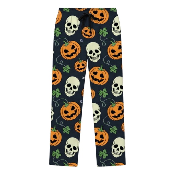 Hiijoy Boys Casual Pants Halloween Print Stretch Pants Elastic Waist Drawstring Trousers