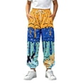 thumbnail image 1 of Hiijoy Boys Casual Sweatpants Loose Ice Cream Print Pants Fall Drawstring Pockets Pants, 1 of 6
