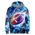 thumbnail image 1 of Hiijoy Boys Football Print Athletic Hoodie Long Sleeve Hooded Sweatshirt Sportwear, 1 of 2