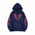 thumbnail image 1 of Hiijoy Boys Halloween Hoodie Graphic Full Zip Hooded Sweatshirt Kids Long Sleeve Pullover, 1 of 4