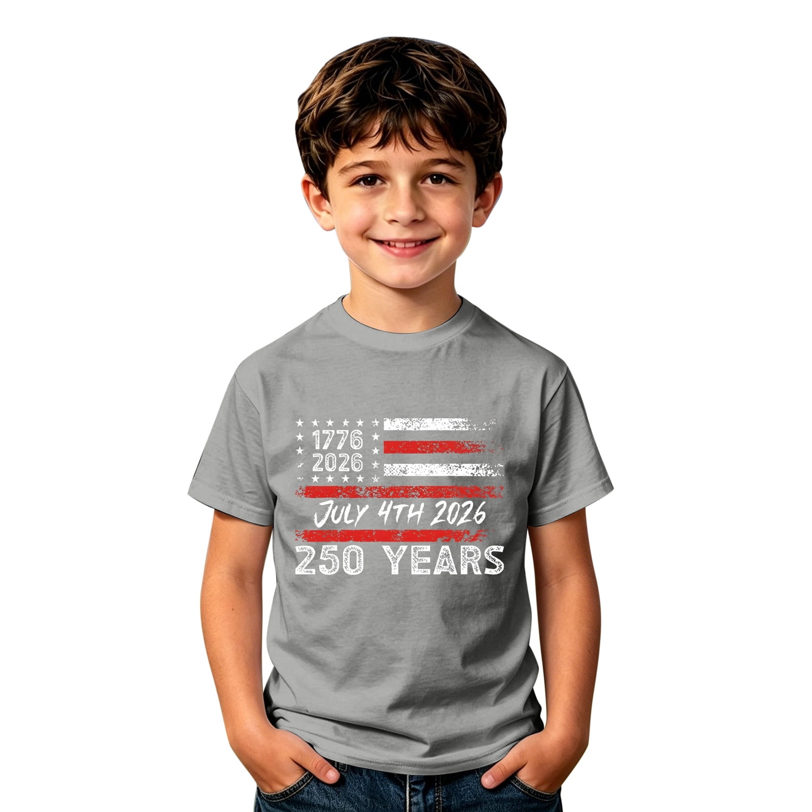 Hiijoy Boys Independence Day Tshirt Short Sleeve Crew Neck T Shirt ...
