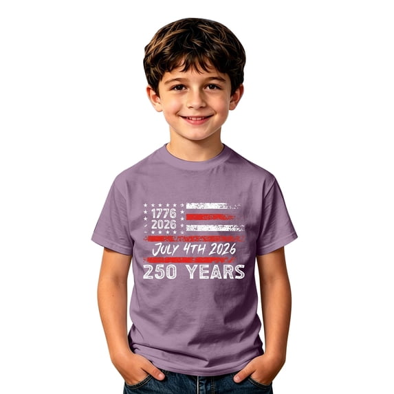 Hiijoy Boys Independence Day Tshirt Short Sleeve Crew Neck T Shirt Summer Tee, Sizes 2-3